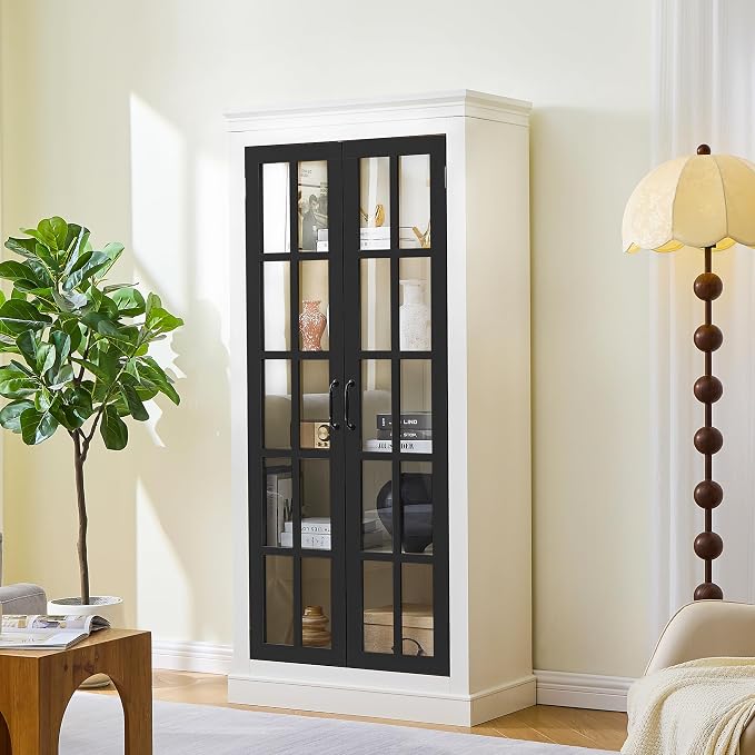 Black + White W/ Lattice Window