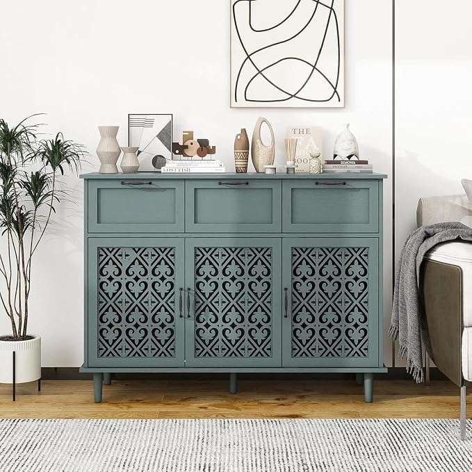 Green 3-door 3-drawer