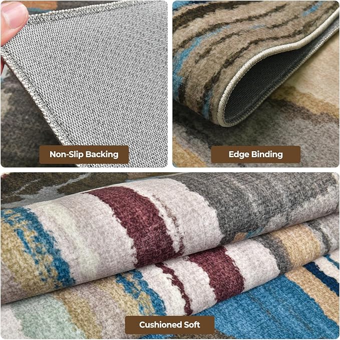 Blue-brown-camel-white-red-black