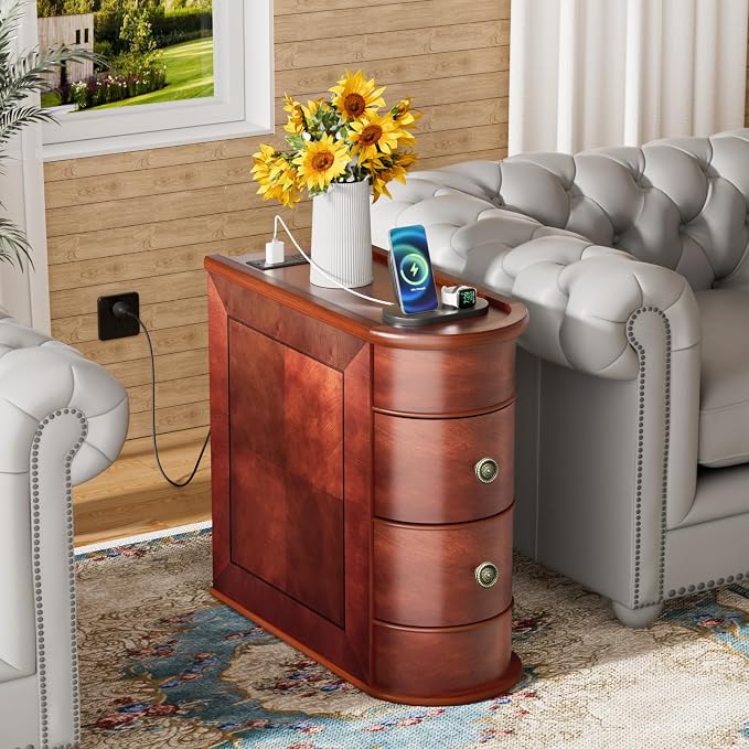 End Table With Charging Station