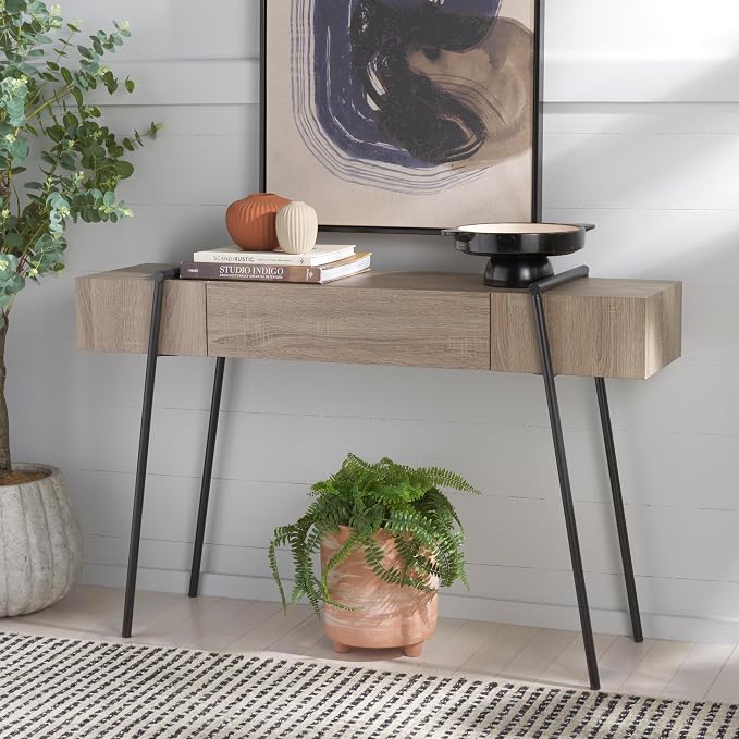 Light Grey Oak/Black