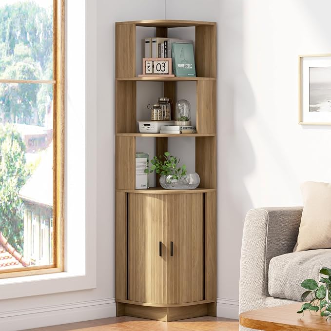 Corner Cabinet-oak