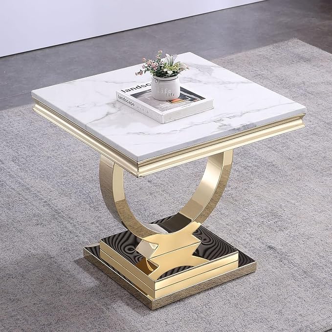 End Table - White Gold