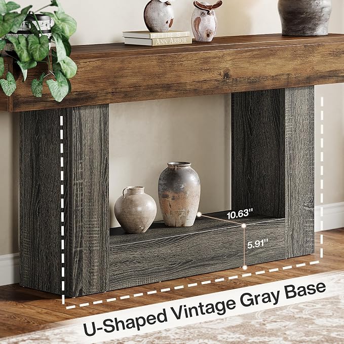 Vintage Brown & Gray