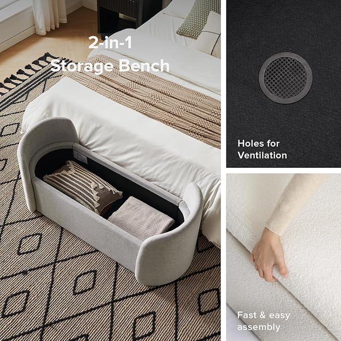 Light Gray Fabric, Curved