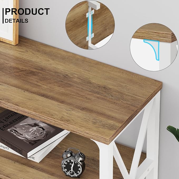 White and Rustic Oak