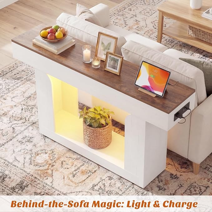 Antique White & Brown