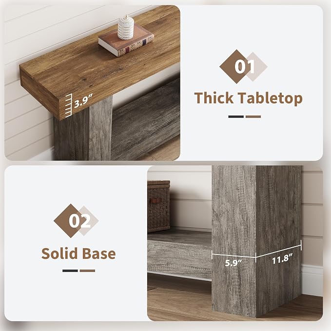 Rustic Brown & Gray