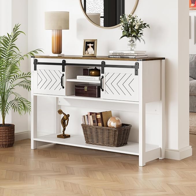 White and Rustic Oak