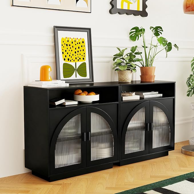 Sideboard W/Compartment_black