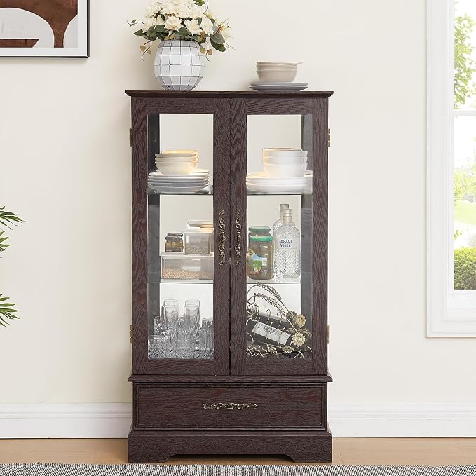 C-dark Cherry-with 1 Drawer