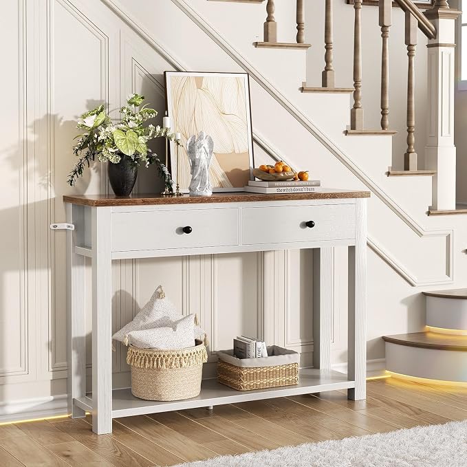 Brown & Antique White