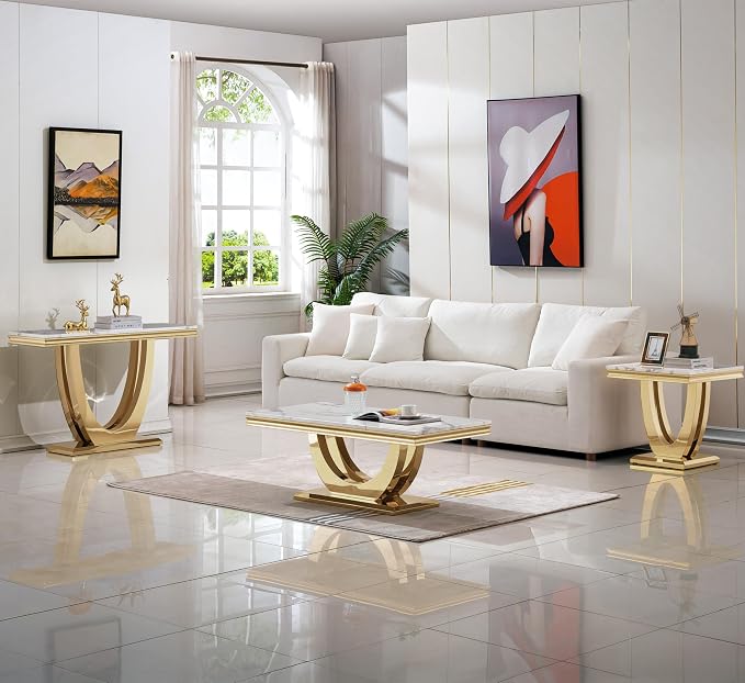 End Table,white&gold-3