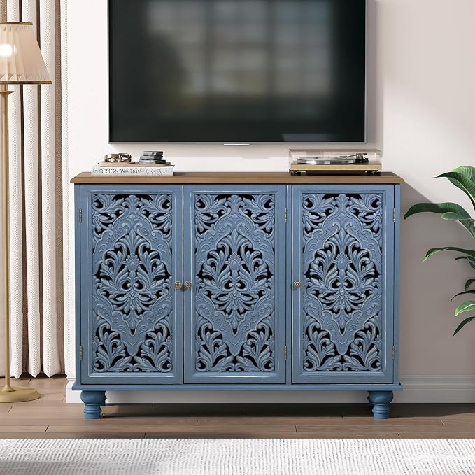 Blue & Walnut_3 Doors