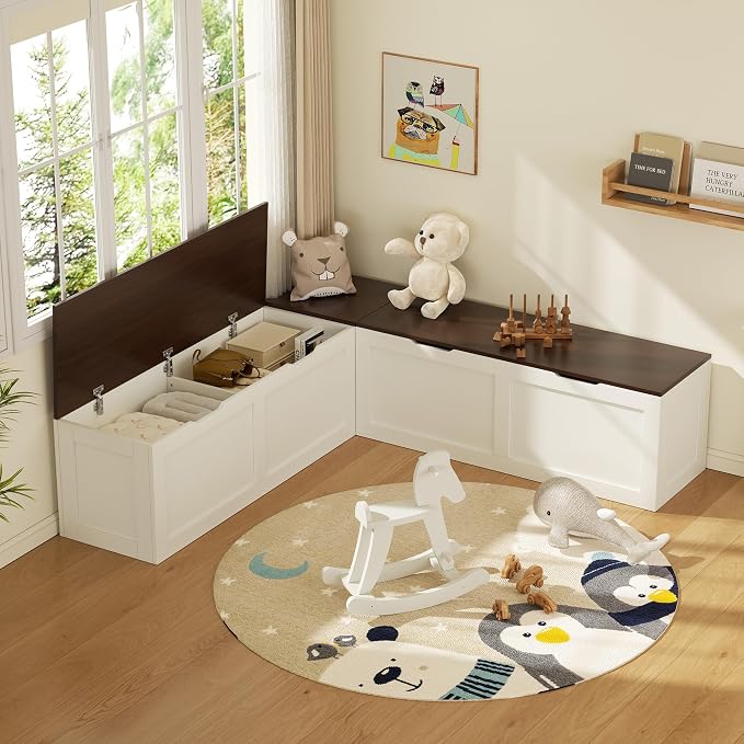 Walnut and White