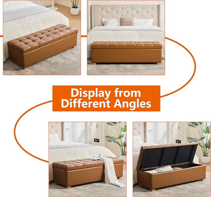 Faux Leather Brown
