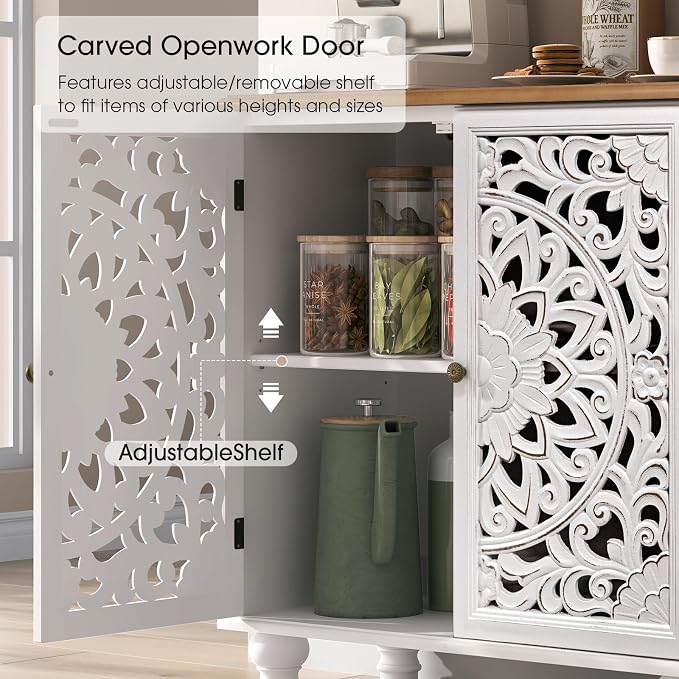 White & Walnut_2 Doors