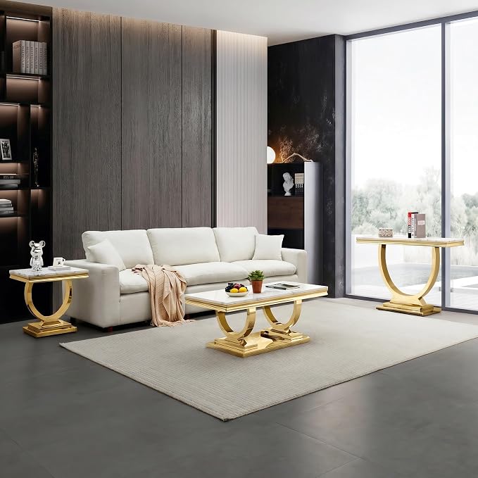 White & Gold - Console Table