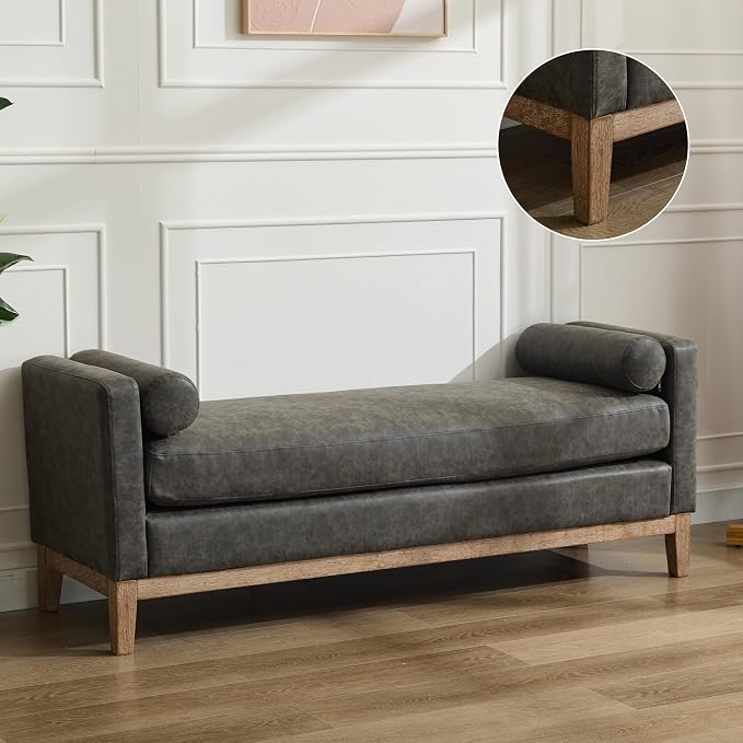 Weathered Wood Legs-pu Gray