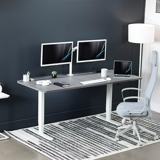 Dark Gray Top / White Frame