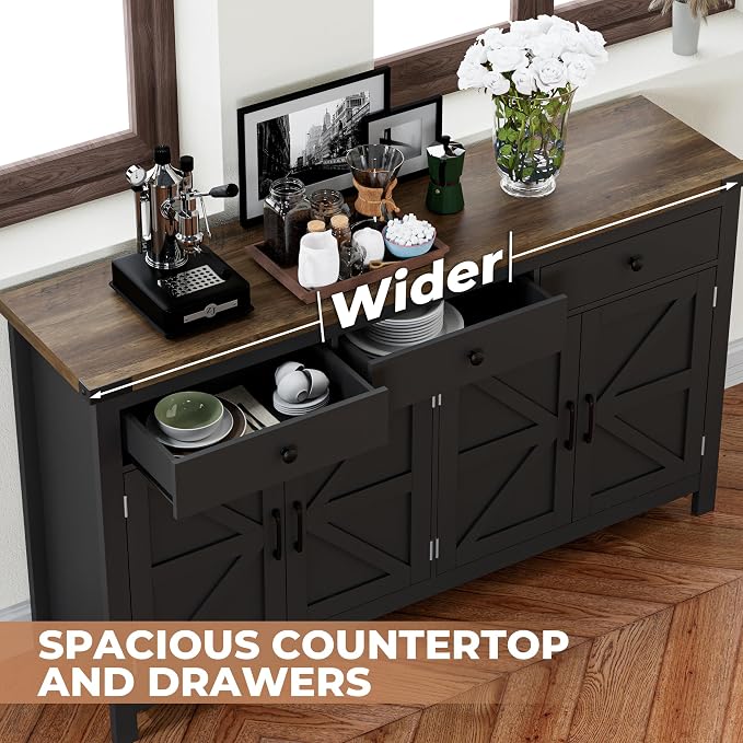 Black/Wood