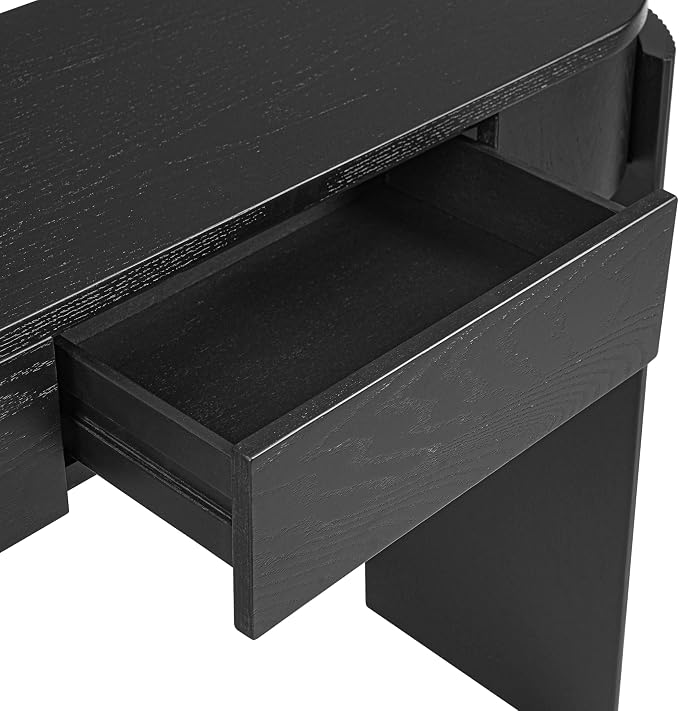 Black+wood Grain Finish