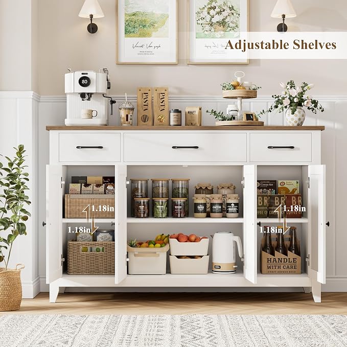 White/Rustic Brown