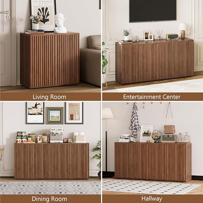 Walnut - Fluted