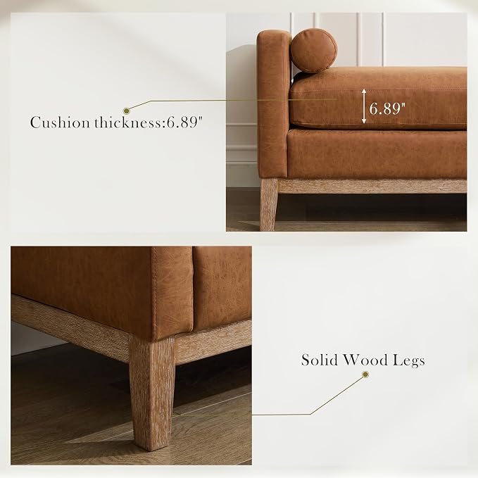 Weathered Wood Legs-pu Brown