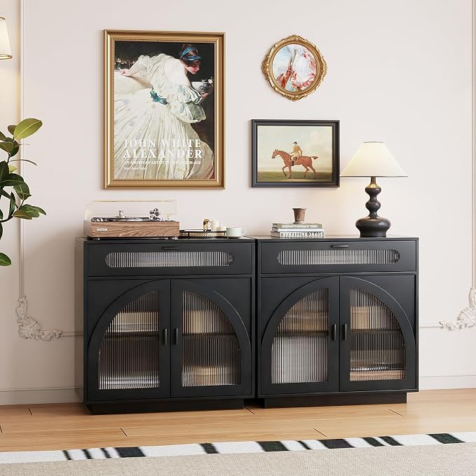 Sideboard W/Drawers_black