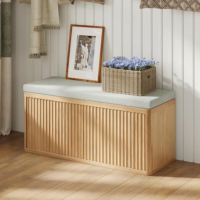 2 Door Shoe Bench-light Oak