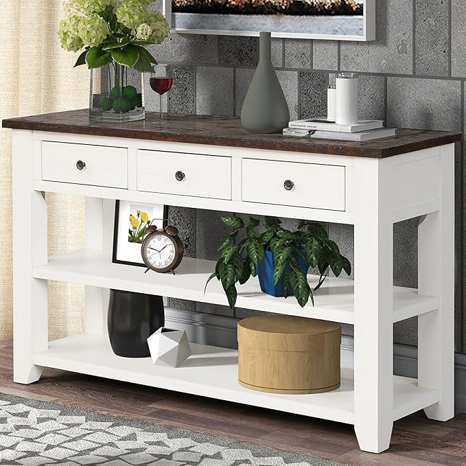Antique White and Brown