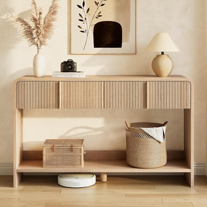 Natural Oak - Fluted Panel