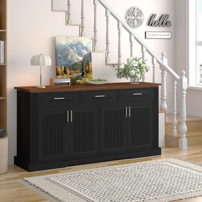 3 Drawers-black