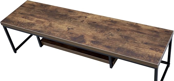 Black + Oak + Synthetic Wood + 40-49 Inches