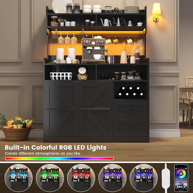Black/Wood