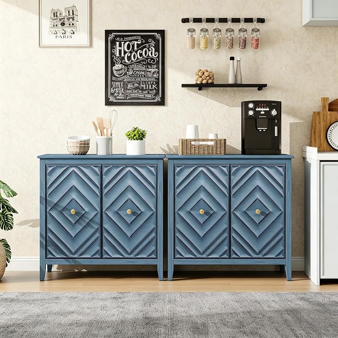 Blue Accent Cabinet