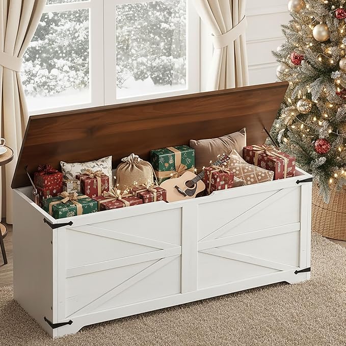 White and Walnut