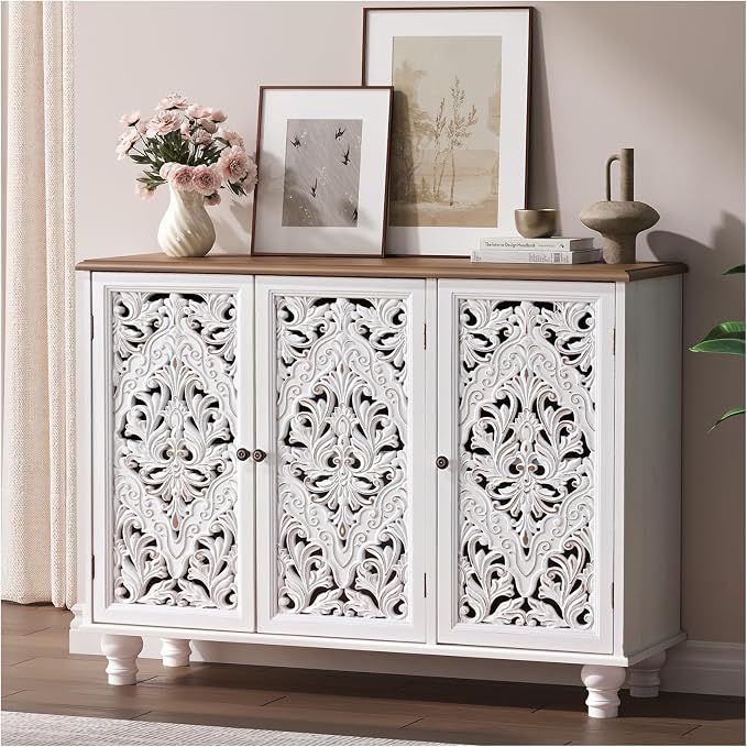 White & Walnut_3 Doors