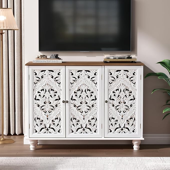 White & Walnut_3 Doors