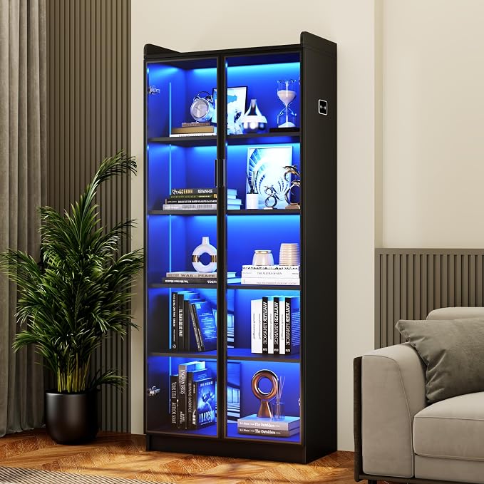 Black-transparent Acrylic Doors