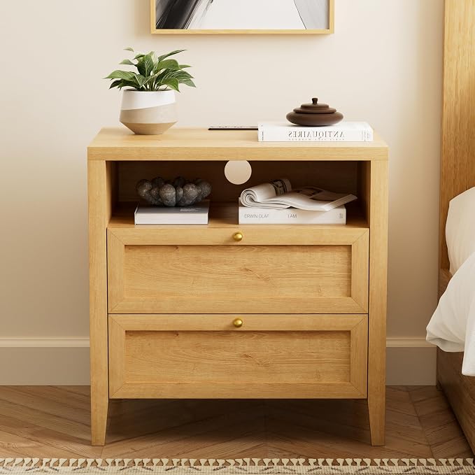 2 Drawers/Natural Oak