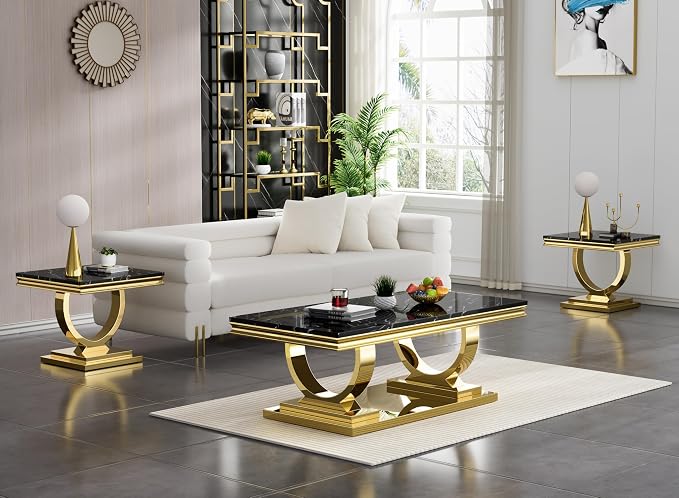 Black & Gold - End Table