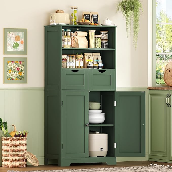 Green, 2 Drawers