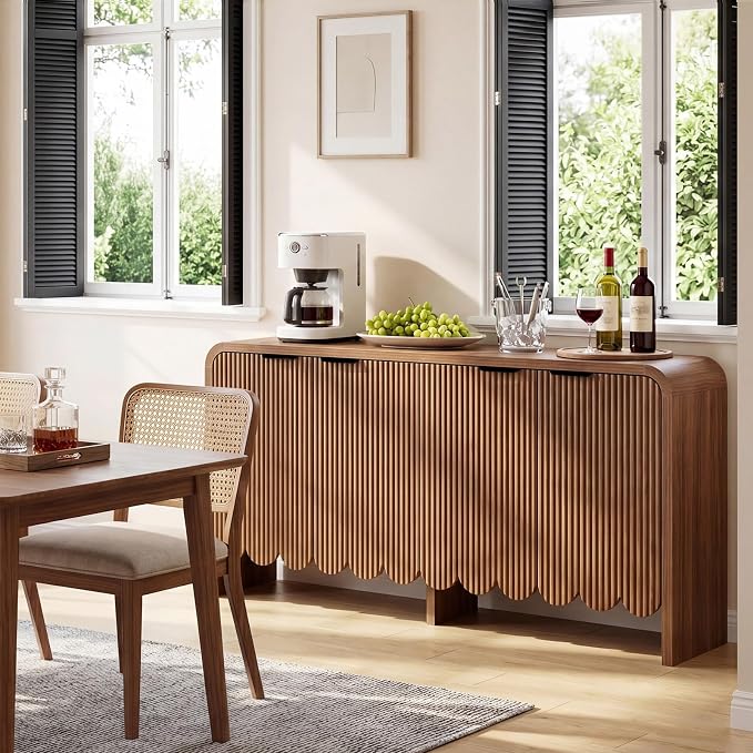 Walnut-4 Door-buffet