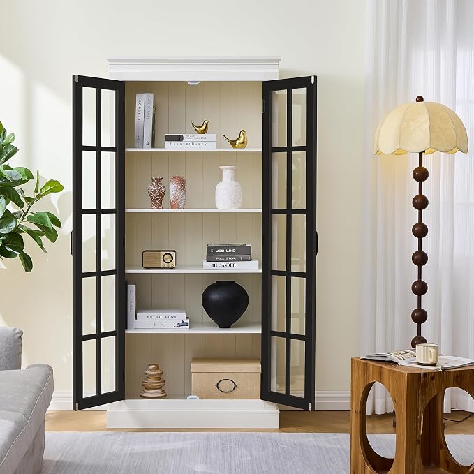 Black + White W/ Lattice Window