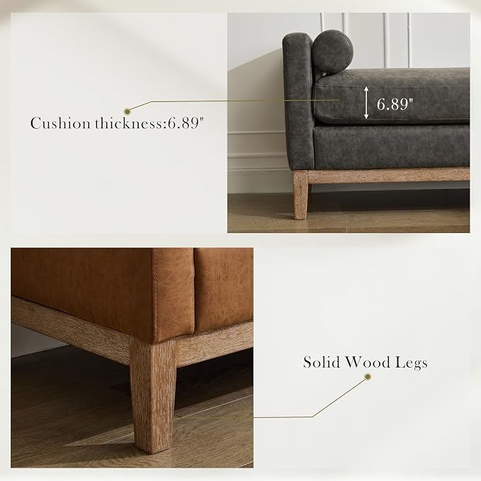 Weathered Wood Legs-pu Gray