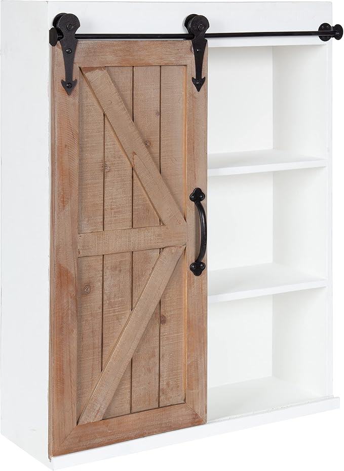 White/Rustic Brown