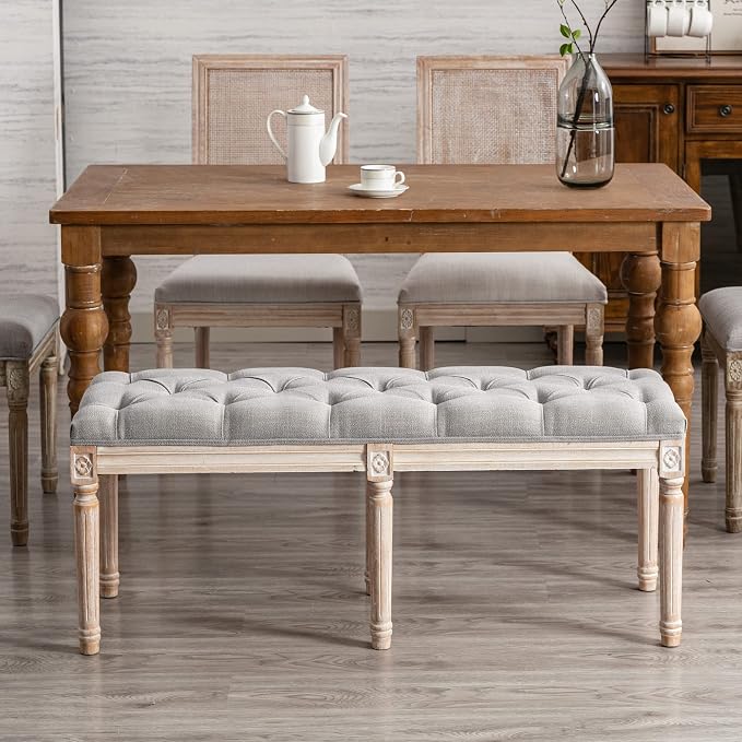 B- Dining Bench; Grey