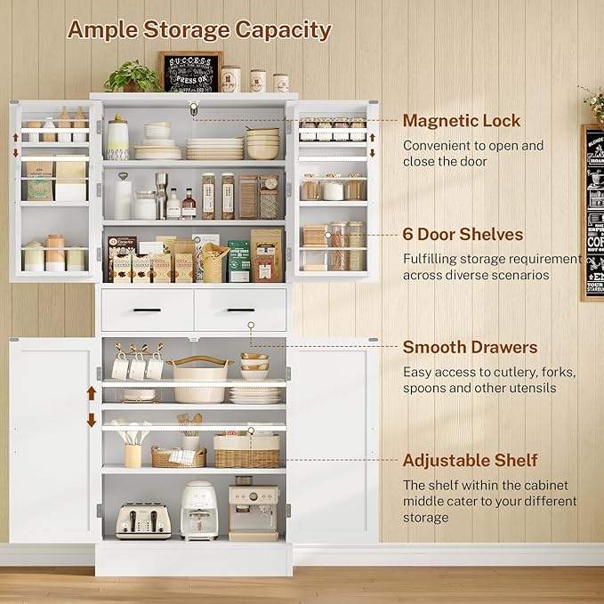 White, Door Shelves